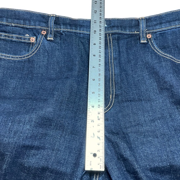 AMERICAN EAGLE Cotton Blend Dark Wash Barrel 5 Pocket Jeans US Sz 12 Regular - Picture 6 of 9